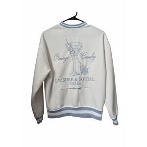 OC Social Club Preppy Graphic Sweatshirt Coquette Balletcore Old money - size XS